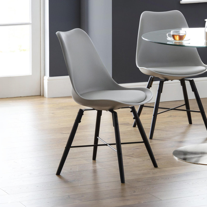 Adorján Side Chair, Grey/Black