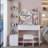 Full Body Mirror Cabinet with Round LED Vanity Table Set