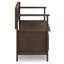 Banc de rangement en bois massif pour hall d'entrée-1253370163