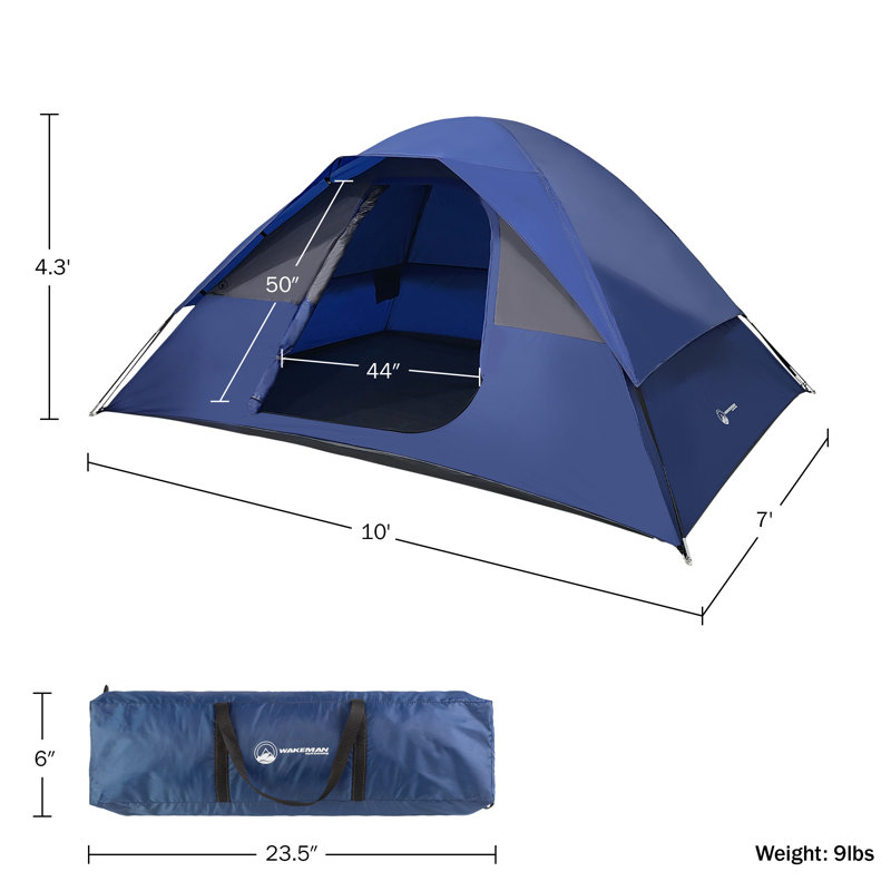 Tente de camping pour 5 personnes Wakeman