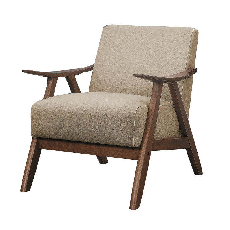 Fauteuil Lyelah, Tissu brun clair