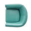 Fauteuil demi-tonneau pivotant en similicuir-1558136495