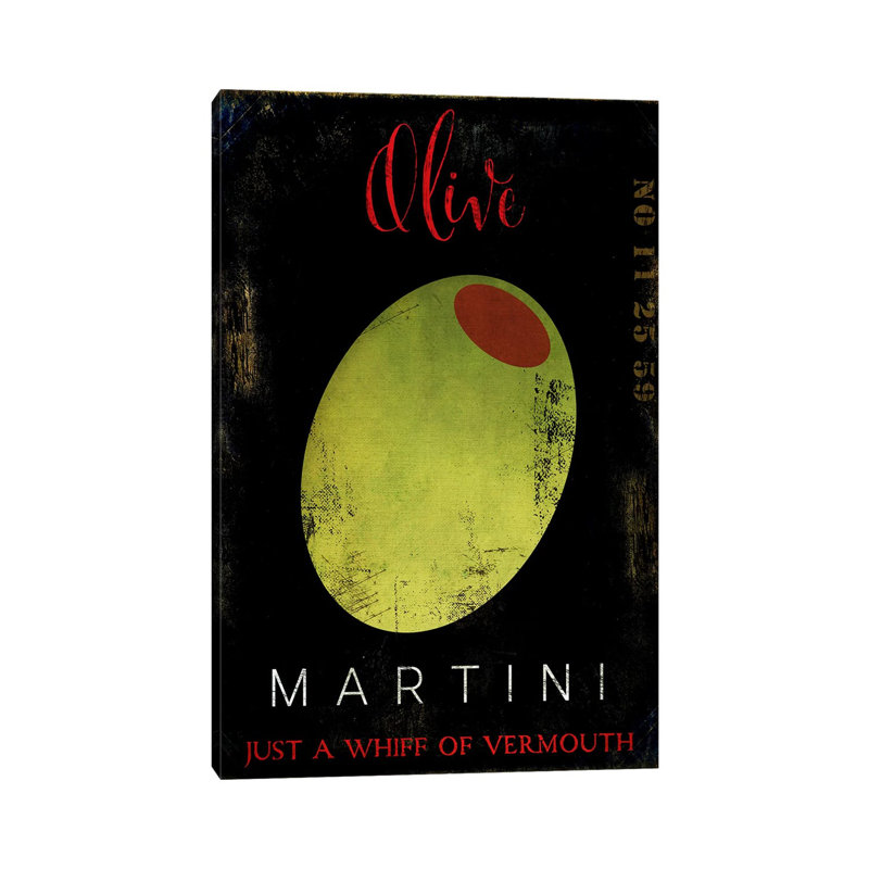 Olive Martini I by Color Bakery - Wrapped Canvas Print