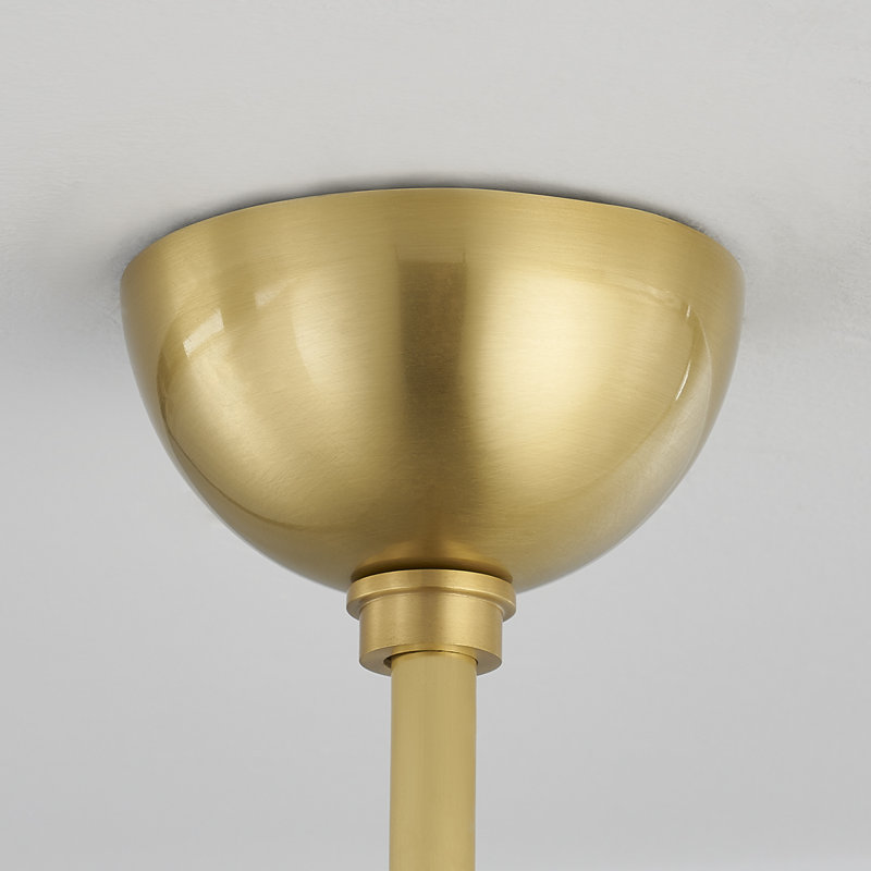 Dorval 1 Light Pendant, 24" H x 13" W x 13" D