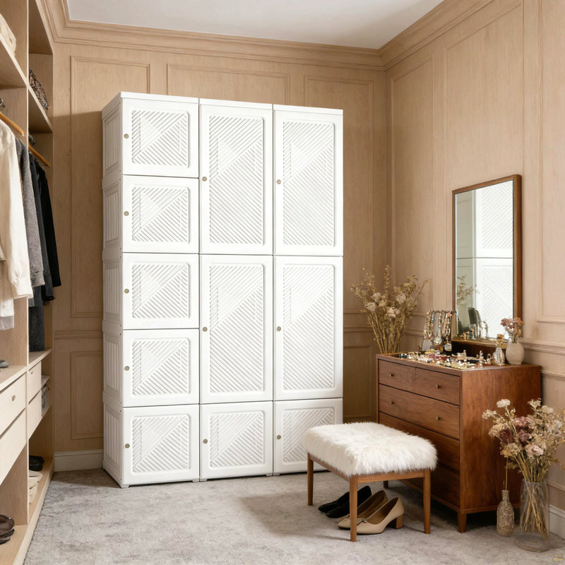 Armoire à vêtements, garde-robe portatif, organisateur de rangement pour vêtements