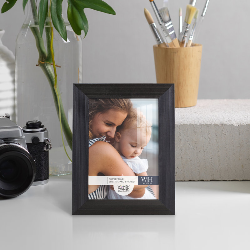 Black Wood Picture Frame - Set of 4, 3" x 5"