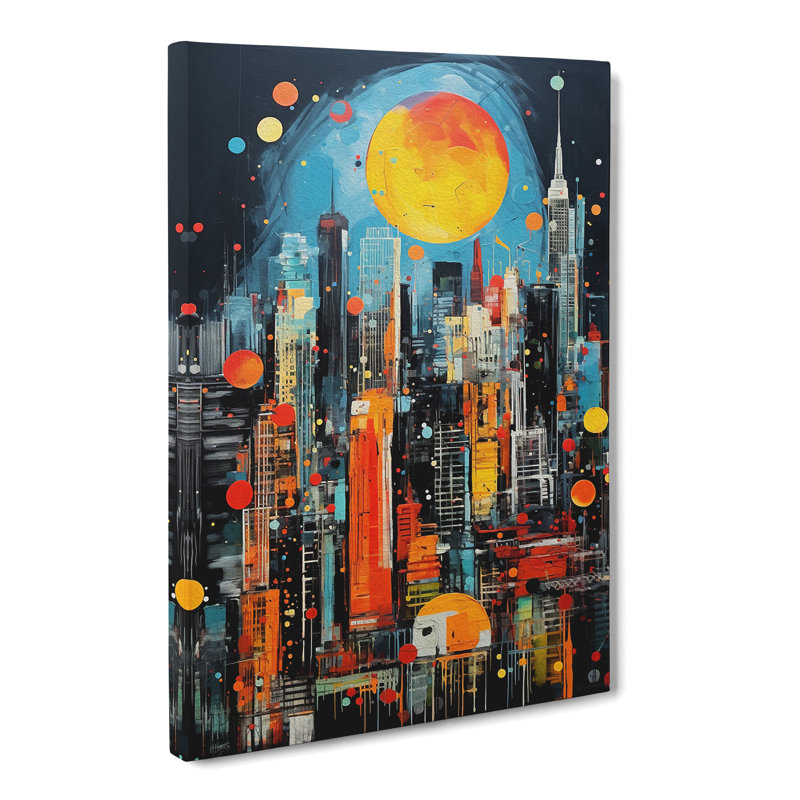 Skyline Neo-Plasticism - Print, 60cm H x 40cm W x 3cm D