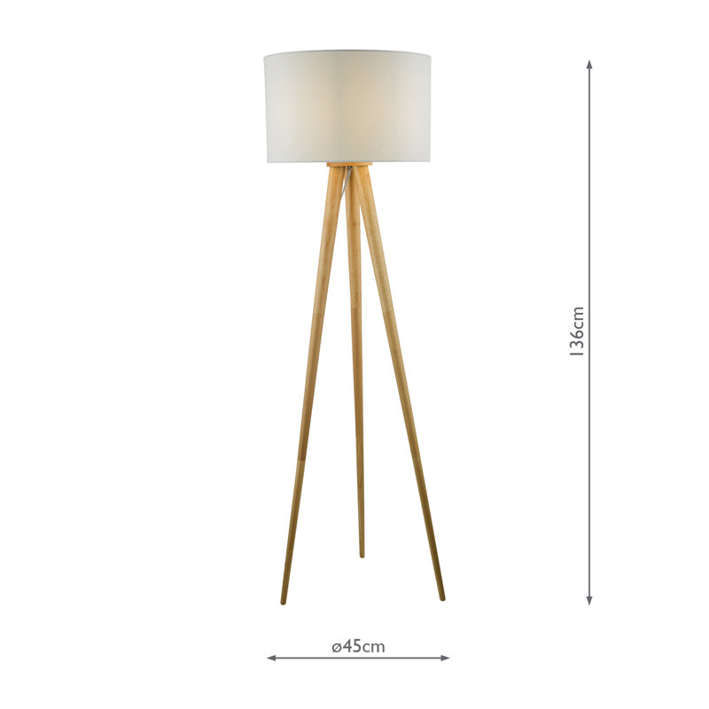 Lonan 136cm Tripod Floor Lamp