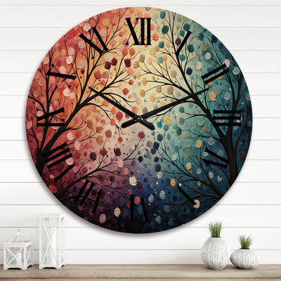 Horloge murale surdimensionnée en bois