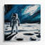 «Space Apollo mission», photographie sur toile grise-1389306403