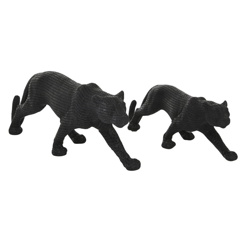 Ensemble de sculpture noire Godofreda