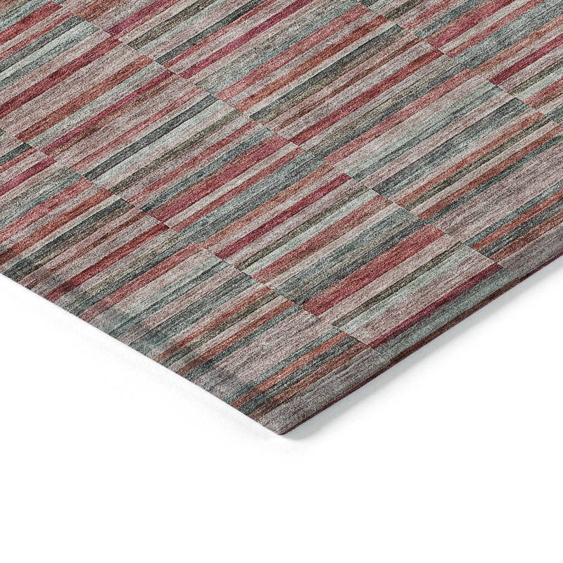 Colier Striped Indoor / Outdoor Rug, Rectangle 8' x 10'