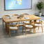 Tables de conférence simples en bois massif Burlywood-1954461564