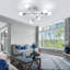 Chrome 6-Light Branch LED Ceiling Light