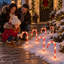 5-Piece Solar Candy Cane Path Light Set, 45 LEDs, Red, 20 in