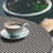 East Urban Home Houndstooth Fitted Round Tablecloth Charcoal Grey and White-1220316582