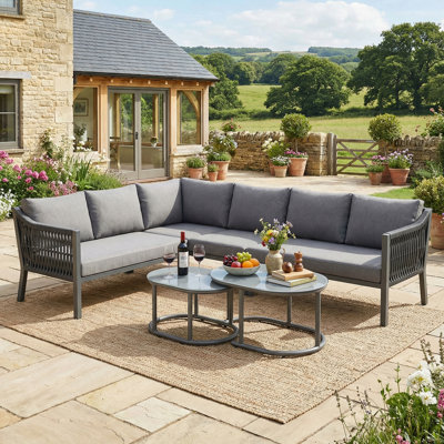 6-Person Patio Conversation Set With Cushions