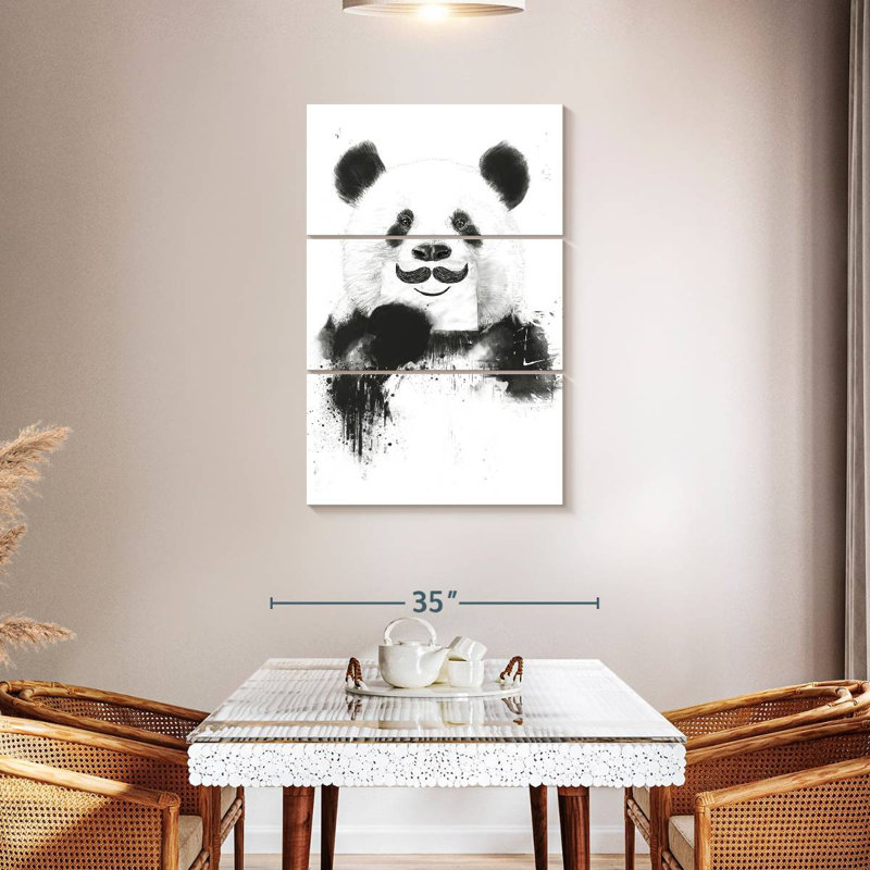 Funny Panda, 45" H x 28" W