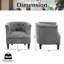 Fauteuil demi-tonneau et repose-pieds de 28,5 po de largeur