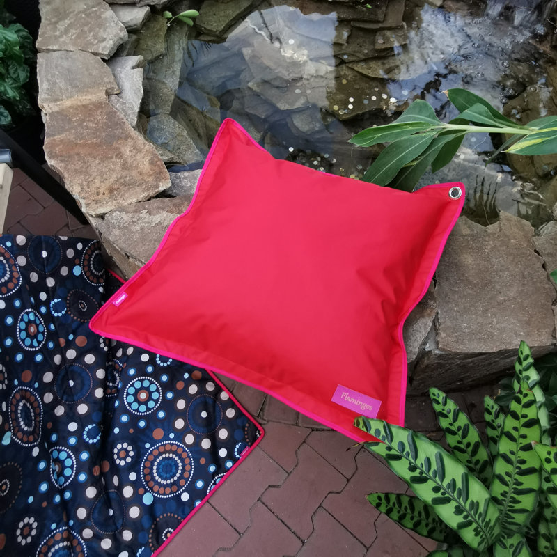 Indoor / Outdoor Square Cushion, Red