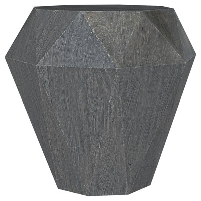 Jaylicia Octagonal Solid Mango Wood Side Table Grey