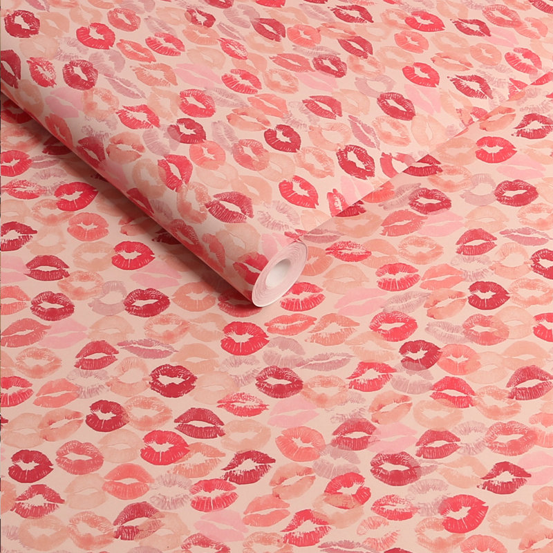 Kiss Me Lipstick Kisses Wallpaper