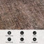 Tapis brun antidérapant délavé à la machine délavé à la machine-2040344206