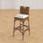 Evins Upholstered Bar Stool with Solid Wood Frame-2138586218