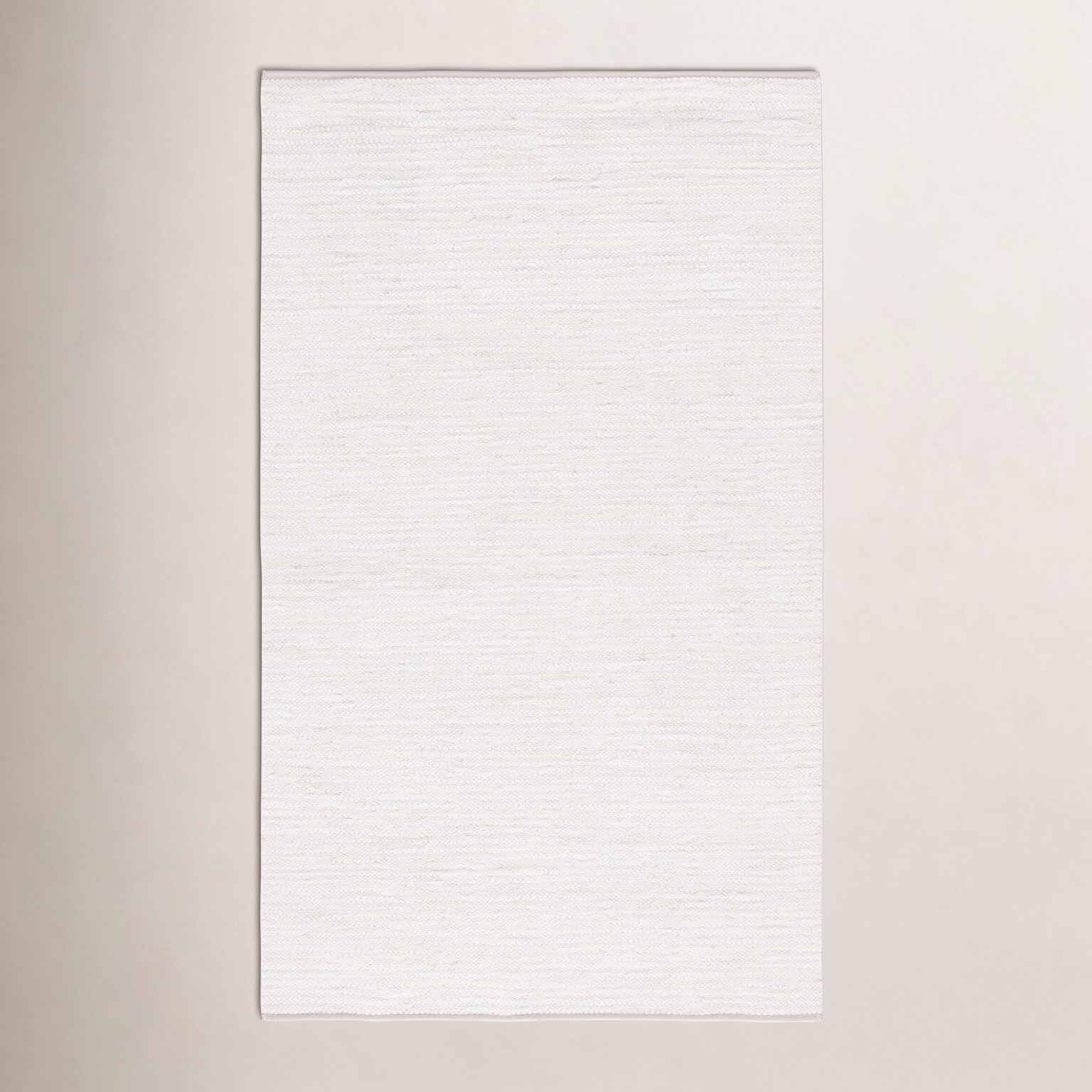 Garret Ivory Beige Hand-Woven Flatweave Rug, Rectangle 3' x 5'