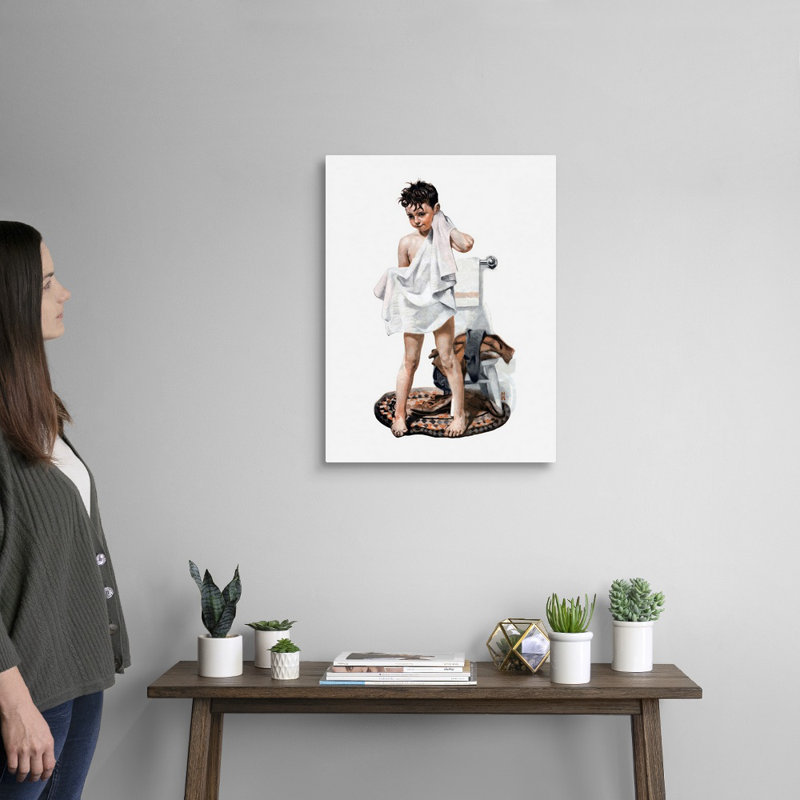 C-L-E-A-N, art mural sur toile, H 24 po x l 18 po x P 1,25 po, Toile tendue
