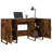 140cm W Rectangle Computer Desk with and Cabinet-208431326