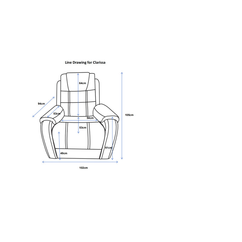 Nootan 105 Wide Recliner Armchair