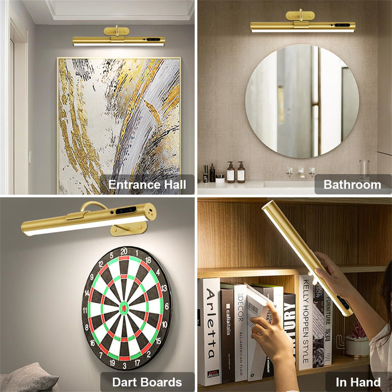 Atkisson LED Armed Sconce, Gold