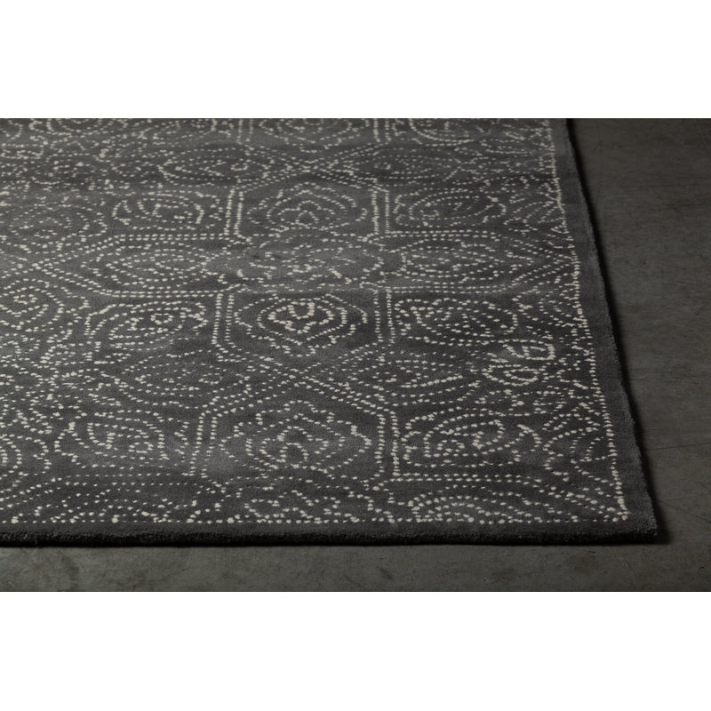 Tapis brun en laine touffeté à la main Fairburn, Rectangle 5 pi x 7 pi 6 po