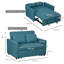Nencho 2 Seater Sofa Bed, 120 cm Convertible Bed Settee-1966638309