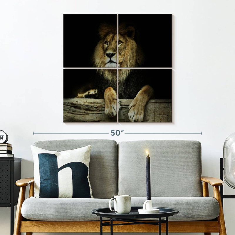 Brampt Imperious Lion, 32" H x 32" W