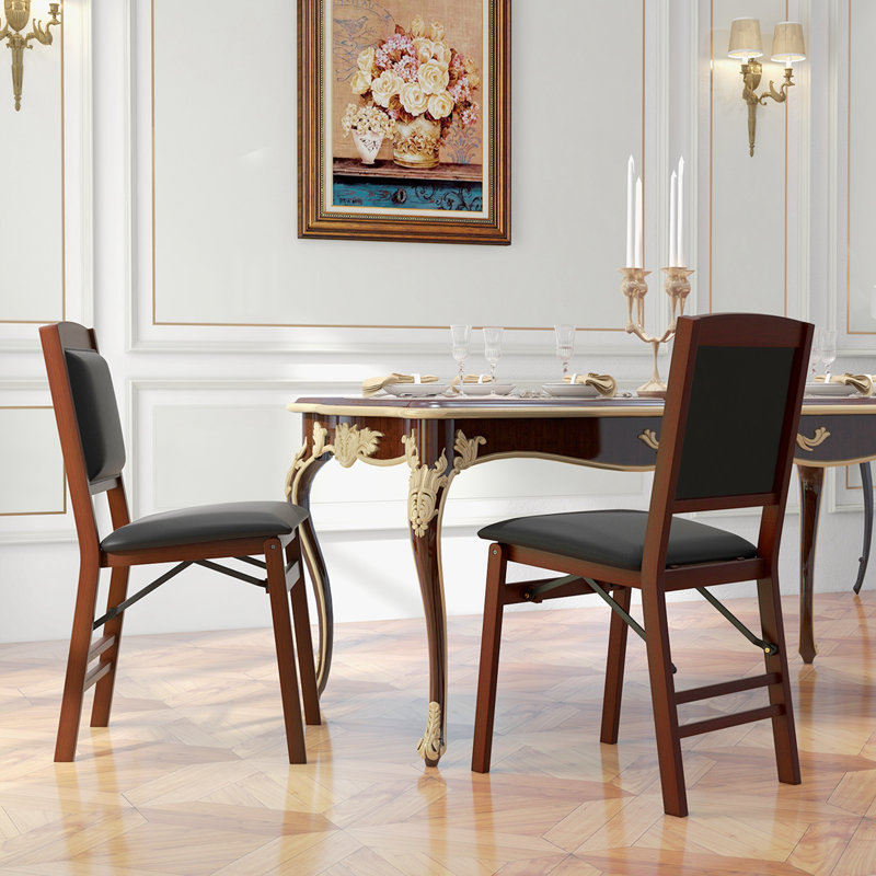 Ensemble de chaises pliantes en cuir Aral