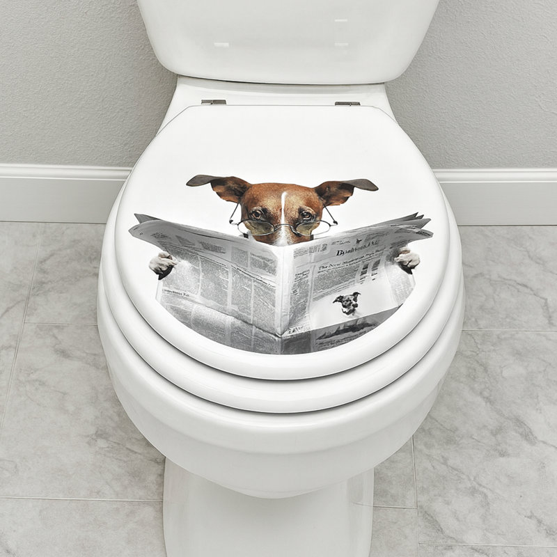 Siège de toilette allongé pour chien Jack Russel