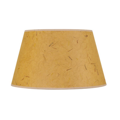 16" Round Hardback Rice Paper Shade in Kraft Finish