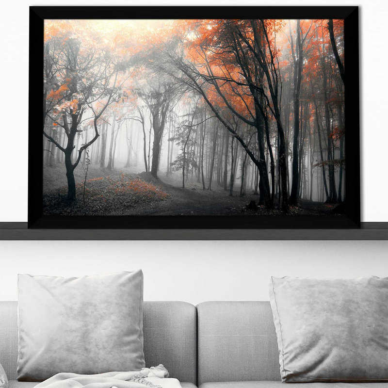 Autumn Woods I par - photographie, H 27,5 po x l 39,5 po x P 0,75 po, Cadre noir