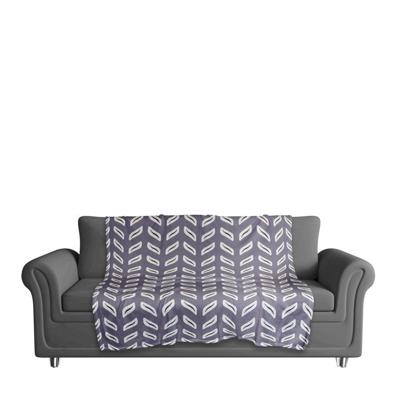 Hand Woven Throw Blanket, Purple