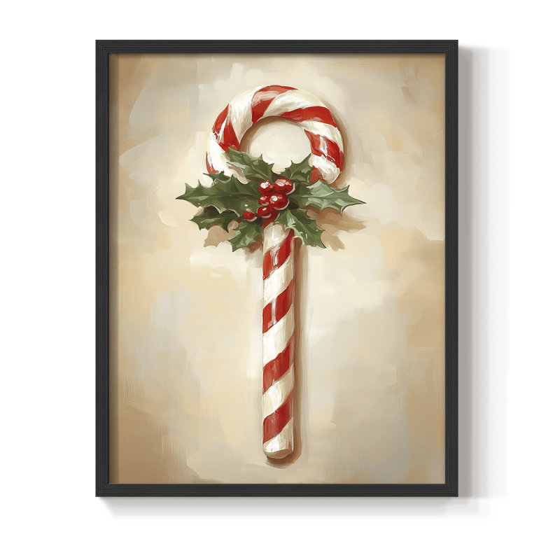 «Christmas Holiday Art», série 2-CCLxxvii, reproduction encadrée - bois massif, H 21 po x l 17 po, Noir, noir, noir, noir