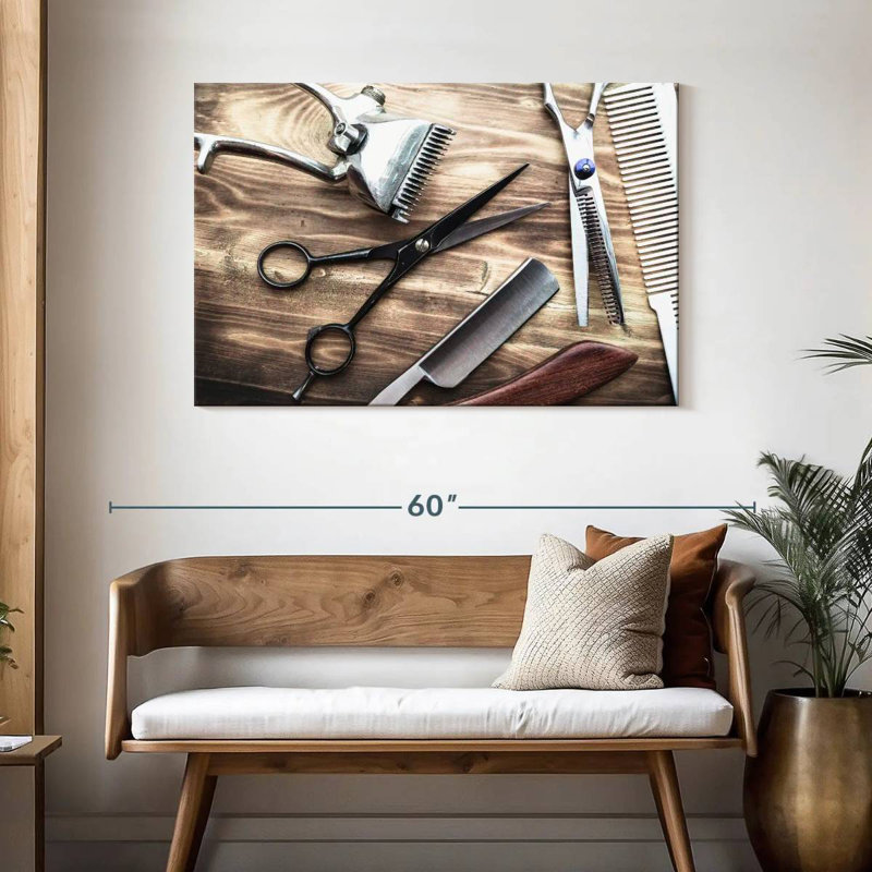 Shuttleworth Barber Accessories, 30" H x 45" W
