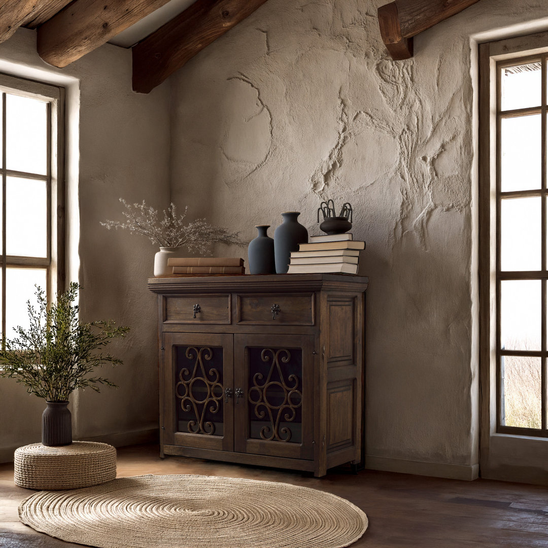 Handmade 39" - Wide - 2 Drawer Barn Wood Server Artesano Home Decor