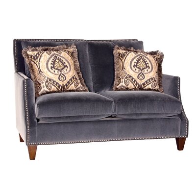 Swansea 58"" Square Arm Loveseat with Reversible Cushions -  Chelsea Home, 394490F30-L-SO