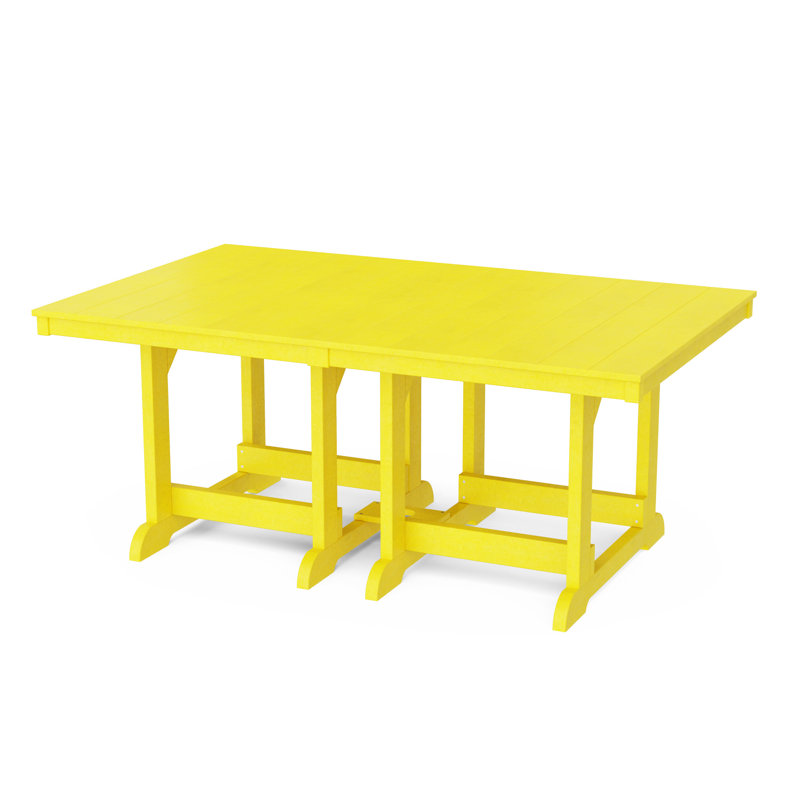 Heritage 44" x 72" Dining Table, Lemon Yellow