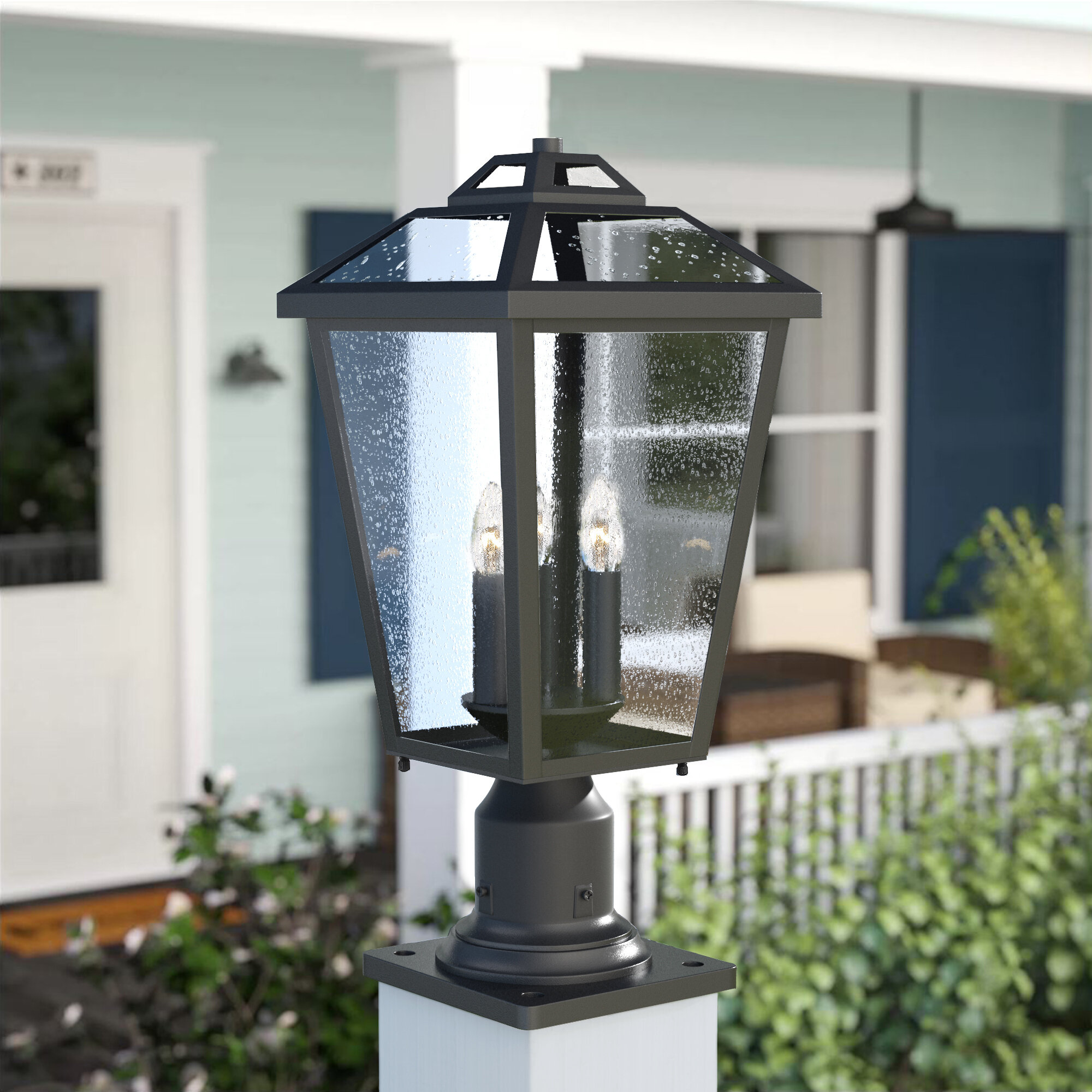 Laurel Foundry Modern Farmhouse Saxon Seeded Pier Mount Light & Reviews ...