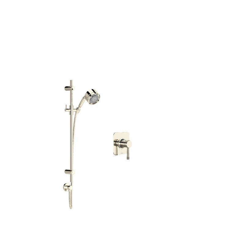 Graceline Pressure-Balanced Shower Faucet with Rough-in Valve, Polished Nickel
