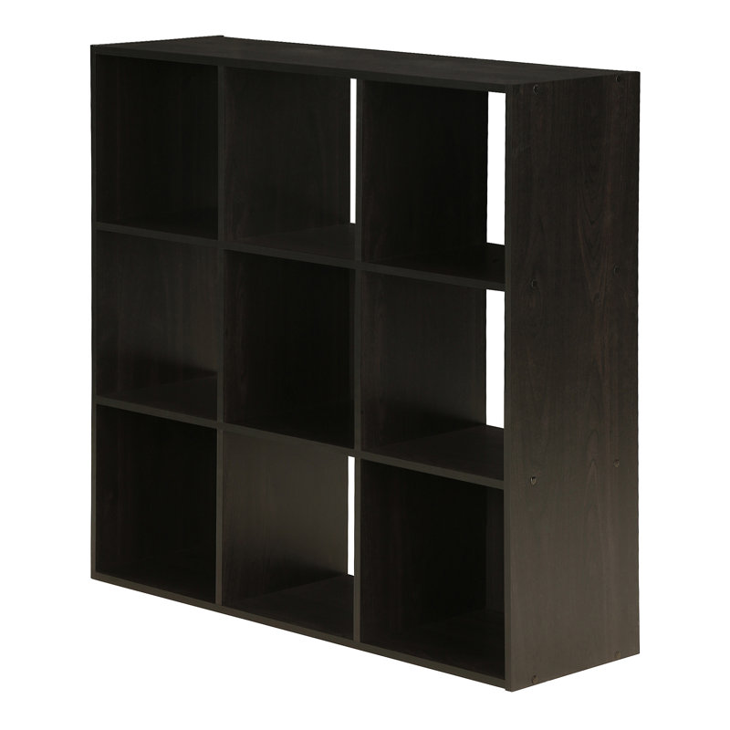 Anzalone 90.7cm H x 92.2cm W Cube Bookcase, Espresso