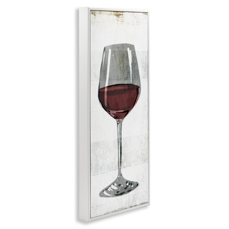 «Rustic Kitchen», verre à vin rouge, estampe numérique par Milli Villa, H 30 po x l 13 po